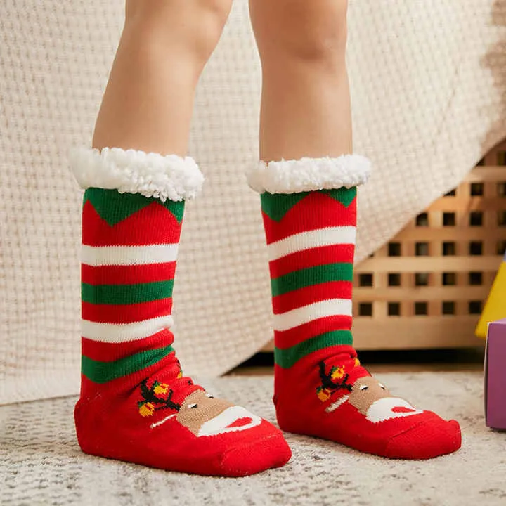 جوارب شتوية سميكة مخملية,Thick velvet winter socks