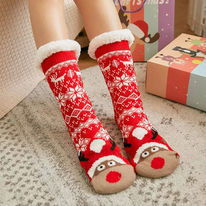 جوارب شتوية سميكة مخملية,Thick velvet winter socks