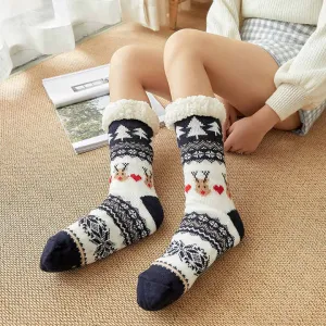 جوارب شتوية سميكة مخملية,Thick velvet winter socks