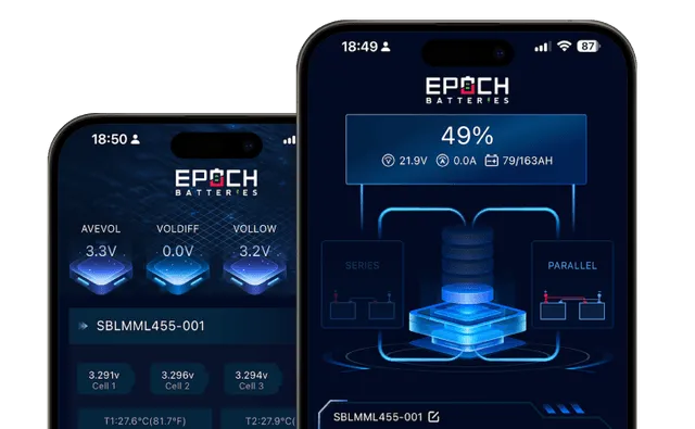 Epoch Battery 12V 460Ah V2 Elite Series - Heated & Bluetooth & Victron Comms LiFePO4 Battery