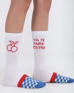 Excuse My French Neck Socks