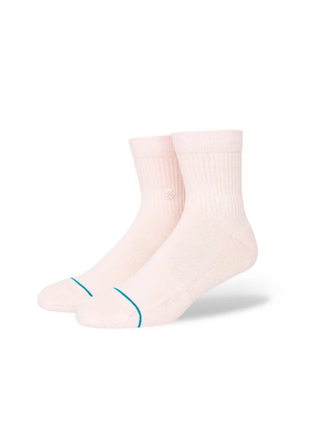 Icon Quarter Sock 3 Pack - Pink