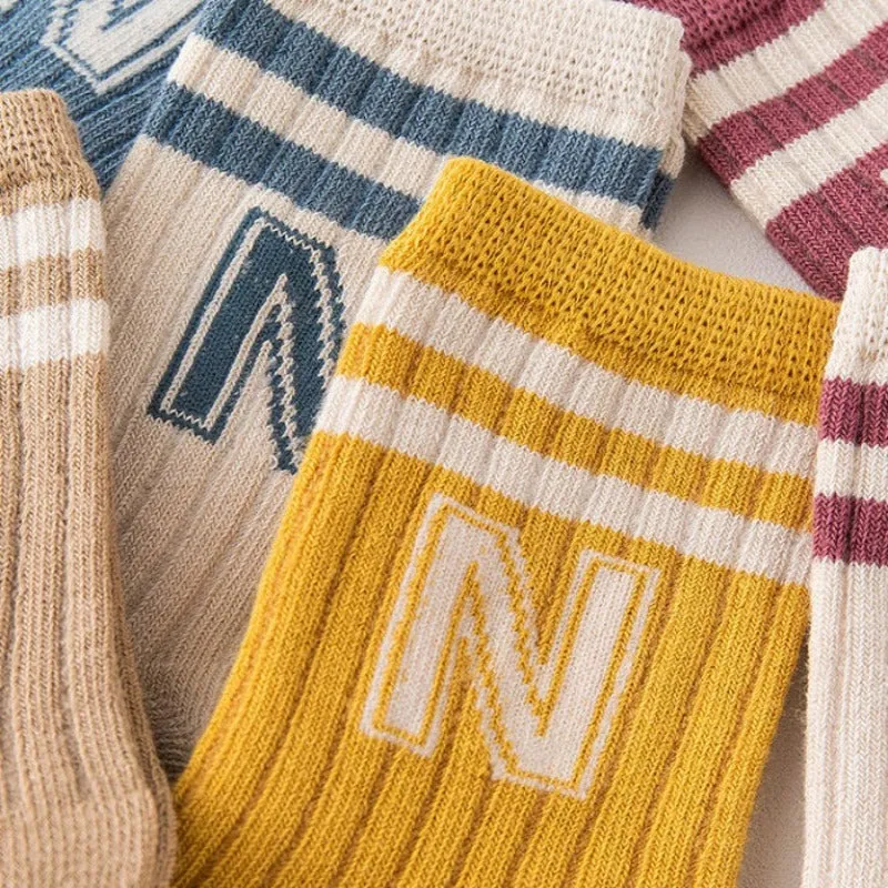 Knit Letter Kids Socks