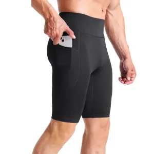 Men's High Waist Breathable Running Shorts with Pockets