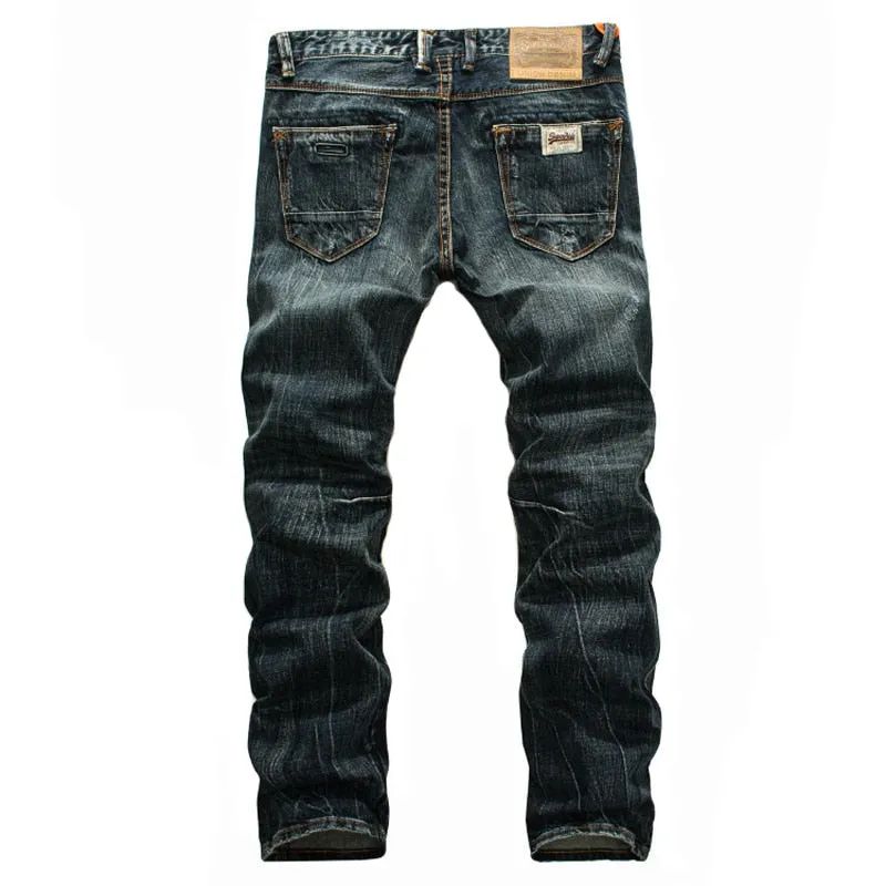 West Louis Minimalist Style Washing Jeans