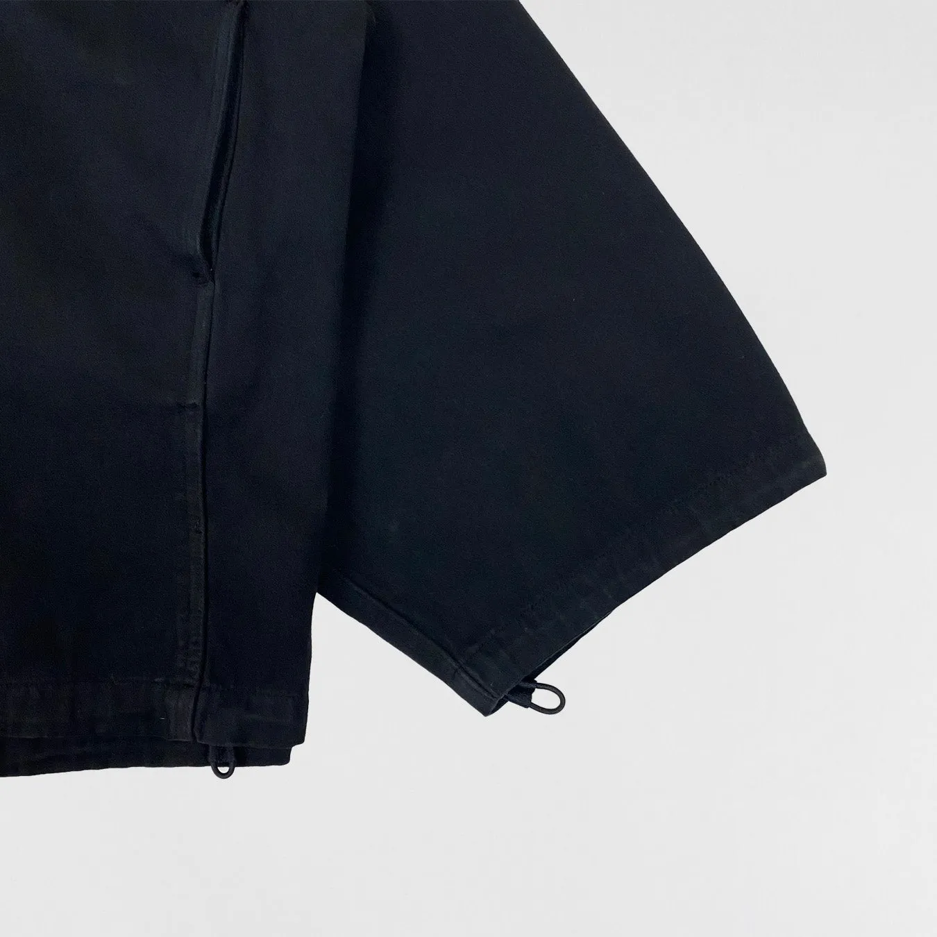 YGEBB 2022 Sateen Hooded Anorak In Black